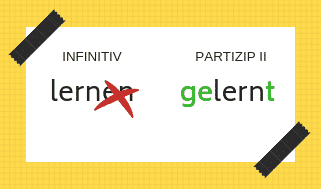 German perfect tense regular verb